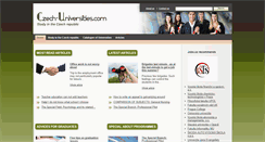 Desktop Screenshot of czech-universities.com