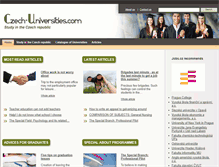 Tablet Screenshot of czech-universities.com